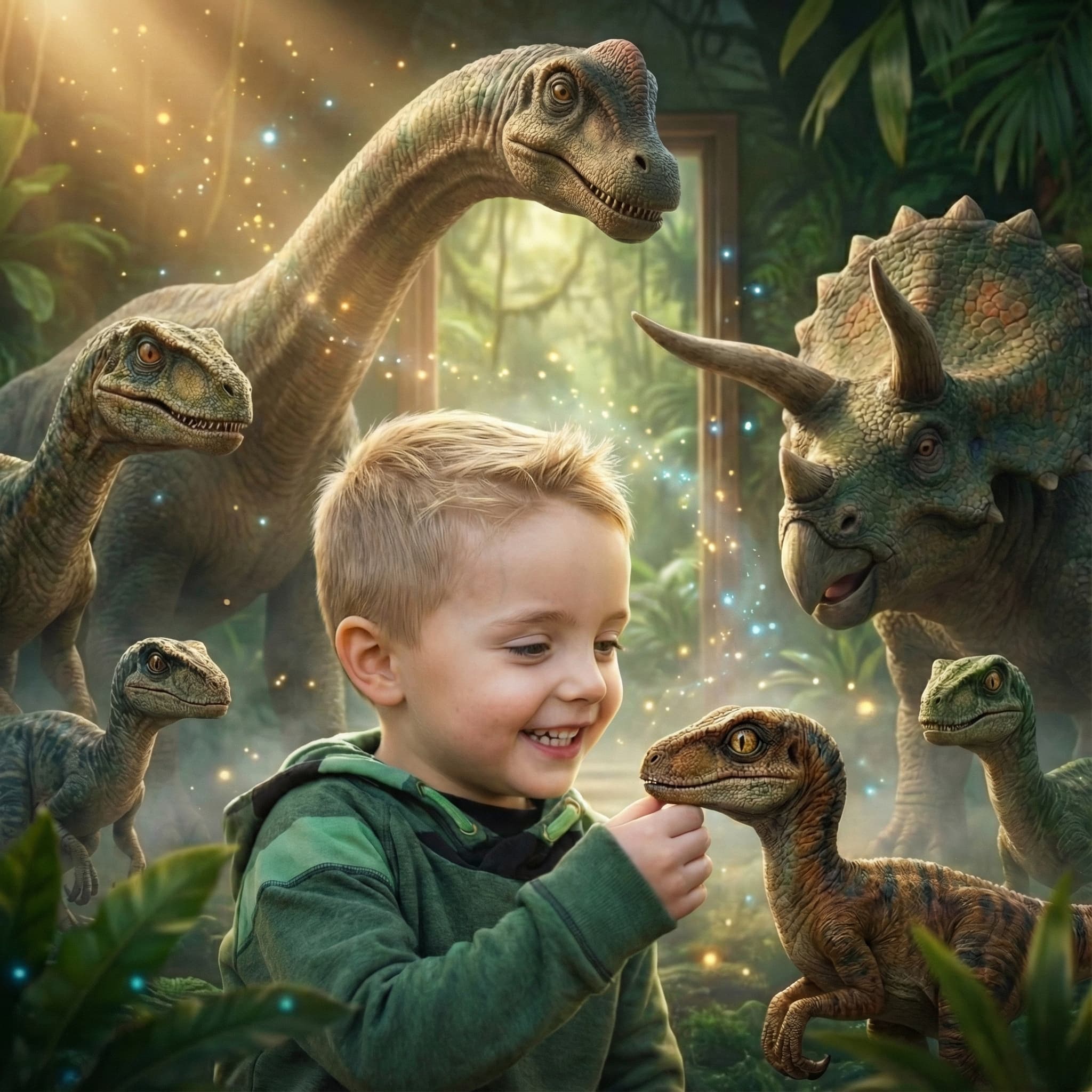 ספר דינוזאורים לילדים בהתאמה אישית