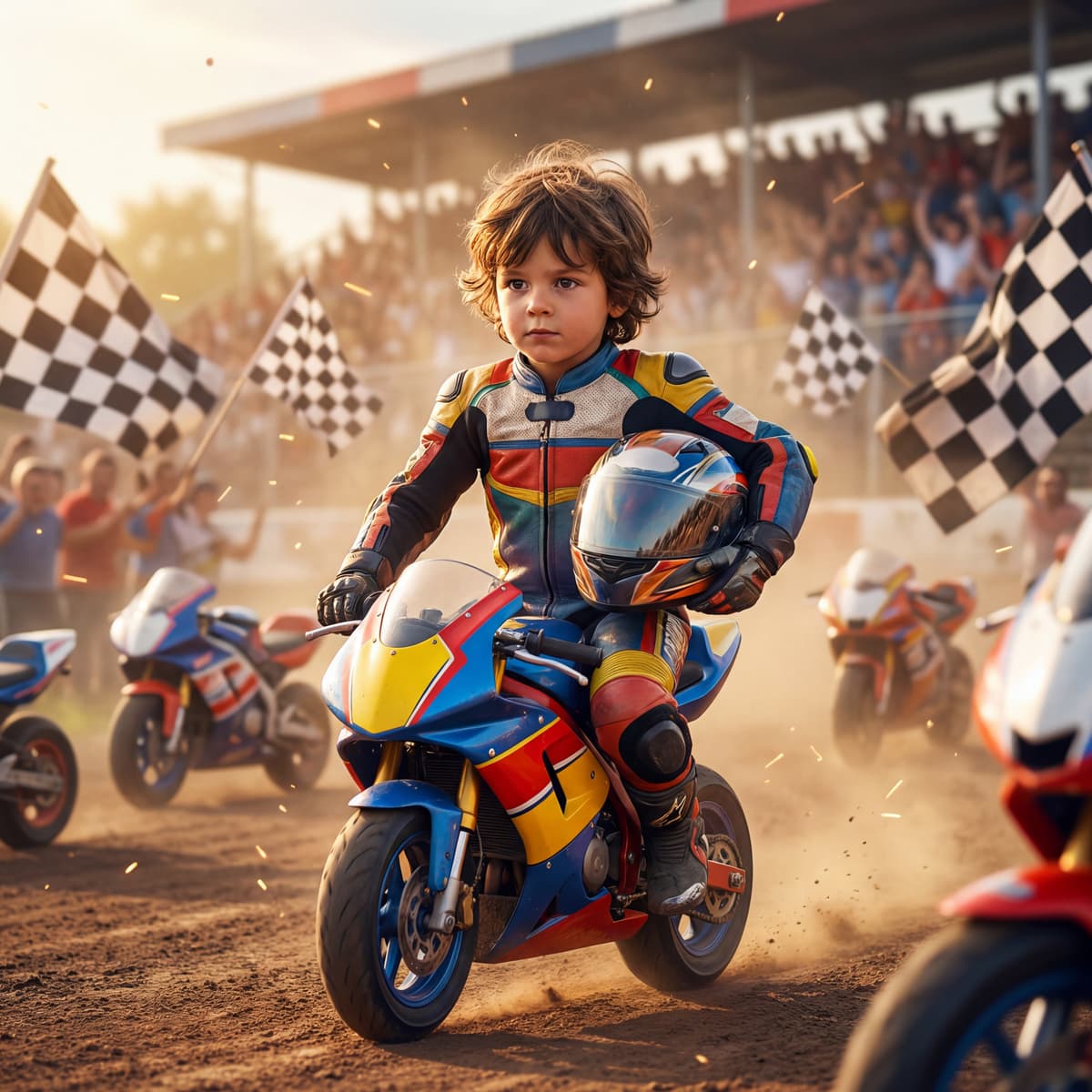 Motorcycle At Races Motorcycle Race Book for Kids: An Exciting Racing Adventure ...